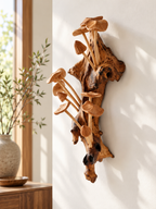 Wild mushroom wall decor