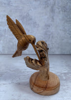 Hummingbird Sculpture with Flat Base