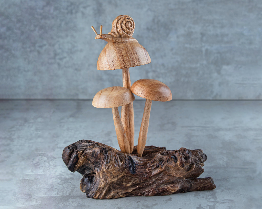 Snail on Mushroom
