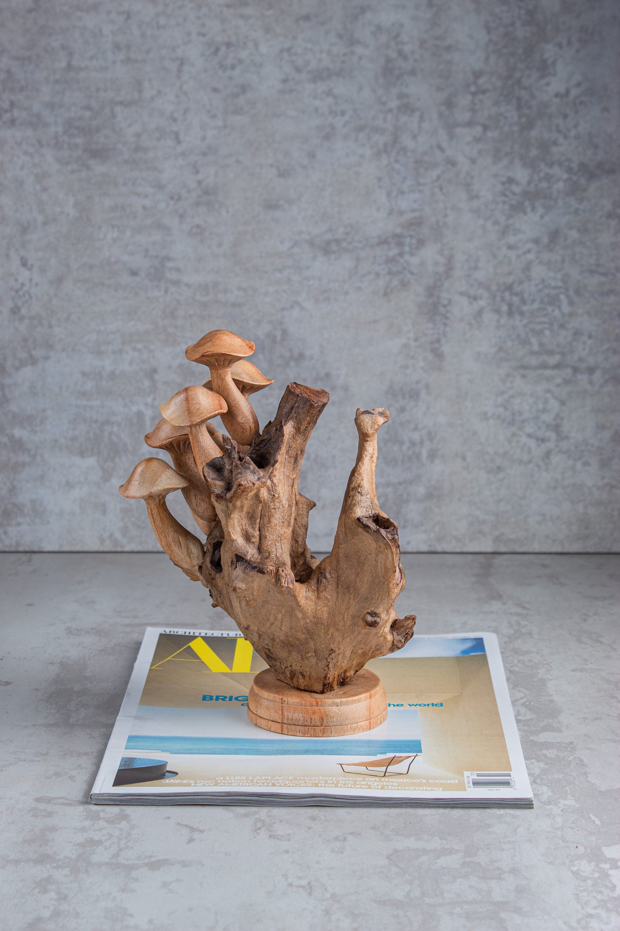 Wood Carving Mushroom