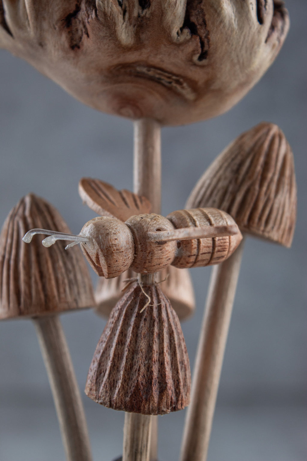 Handmade Bee and Flower