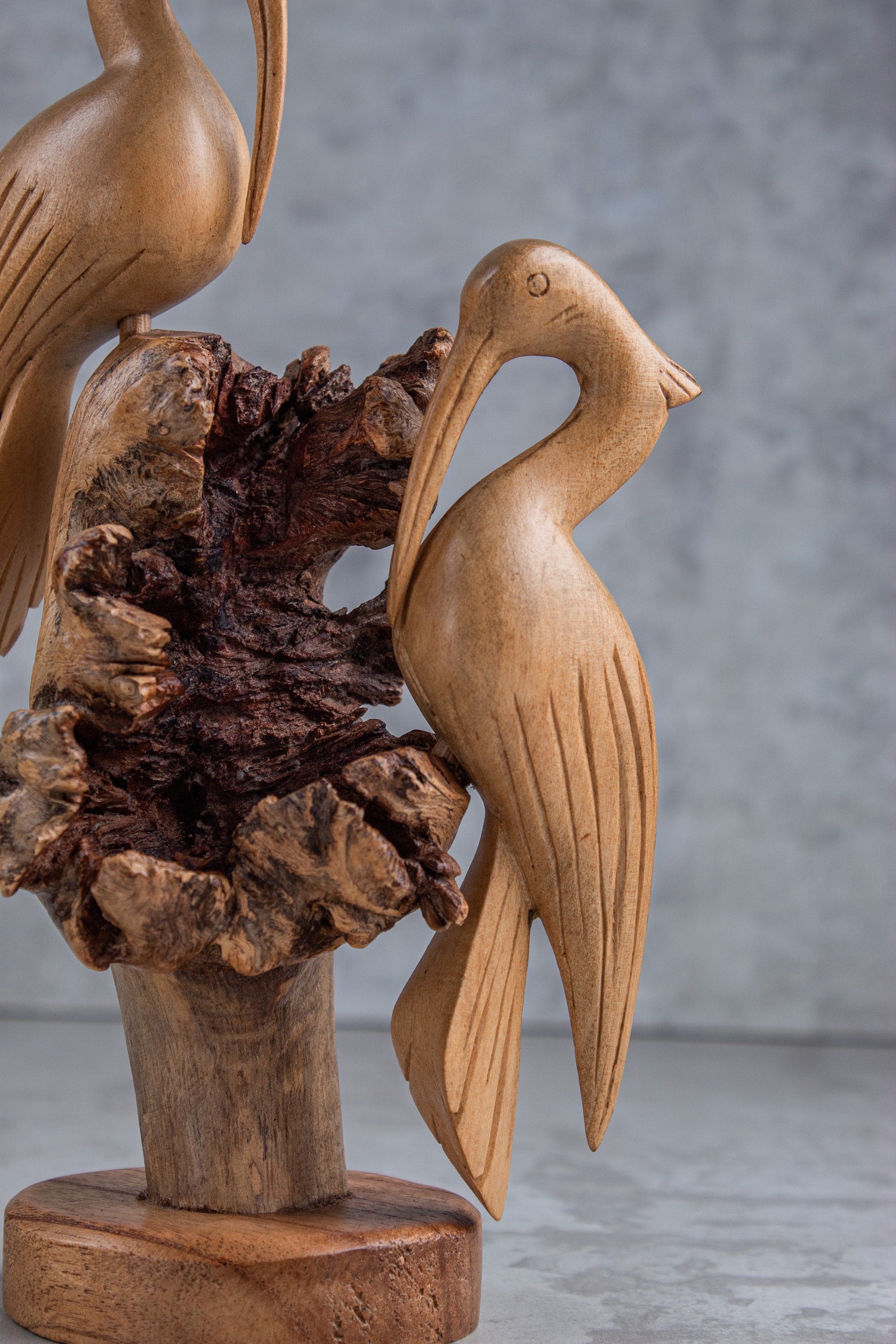 Heron Statue on Nest