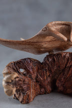 Wood Stingray Sculpture