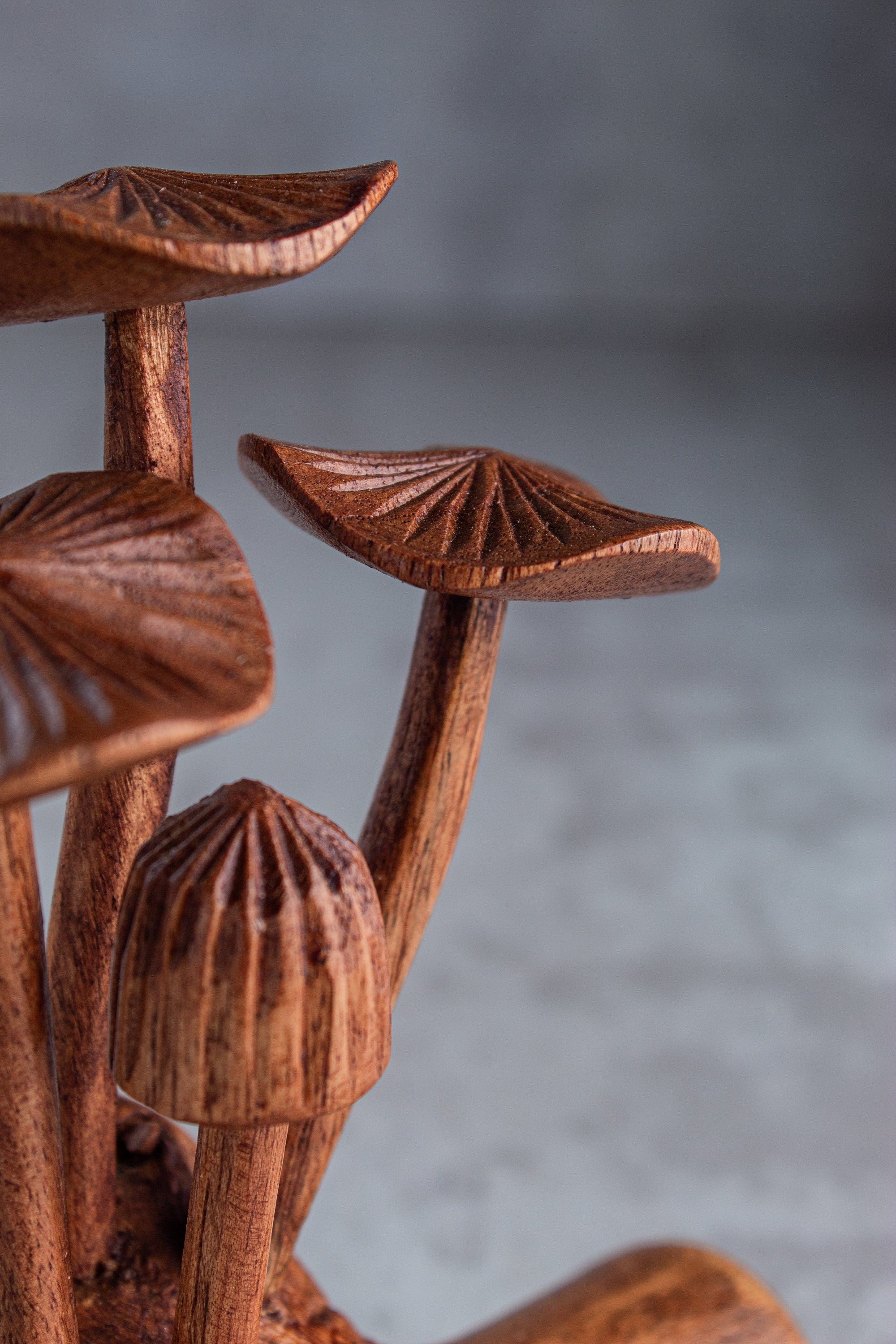 Mushroom 5" Wooden Sculpture