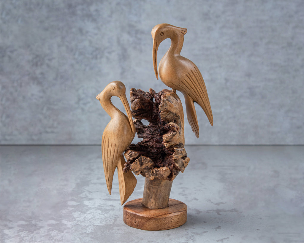 Heron Statue on Nest