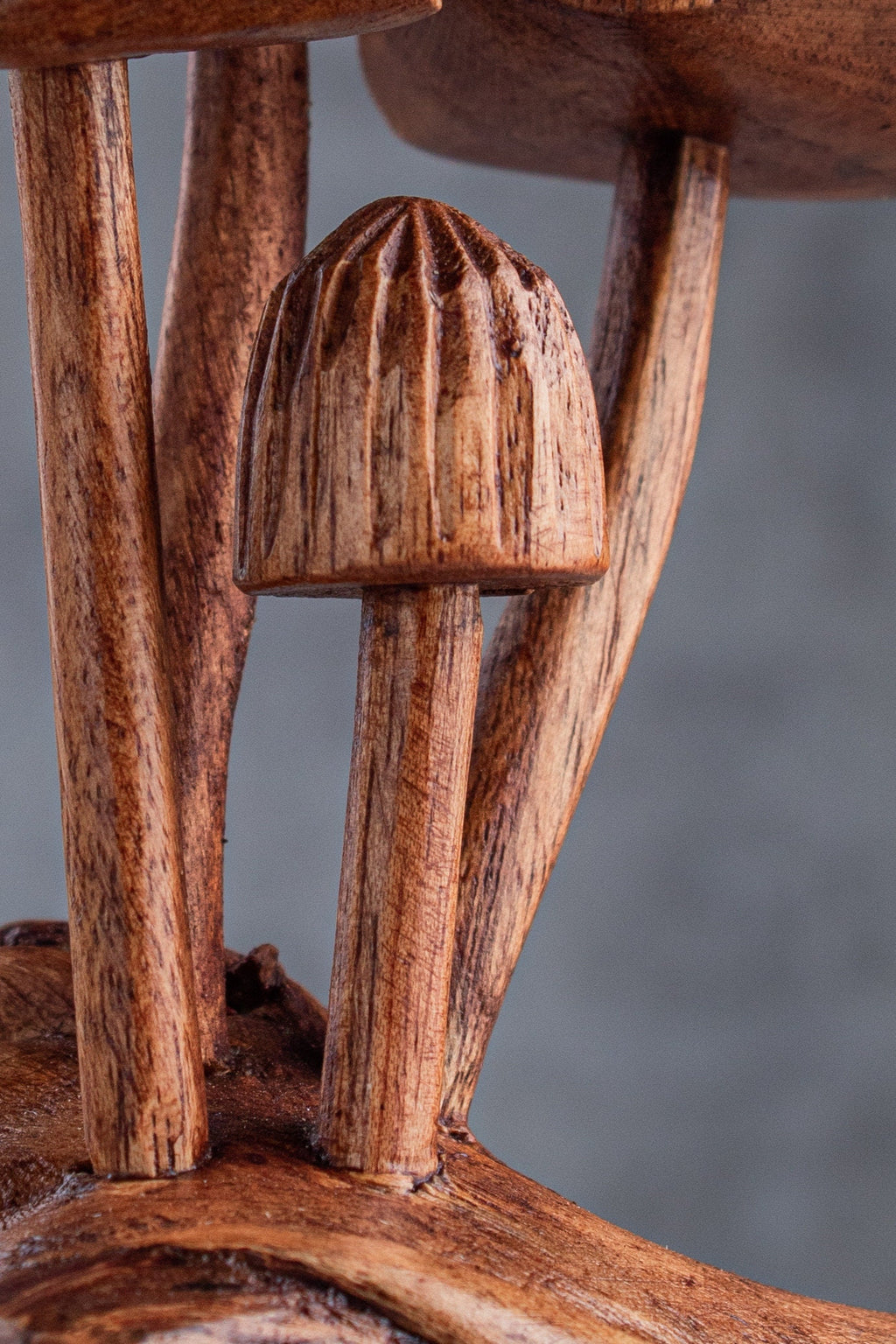Mushroom 5" Wooden Sculpture