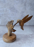 Hummingbird Sculpture with Flat Base