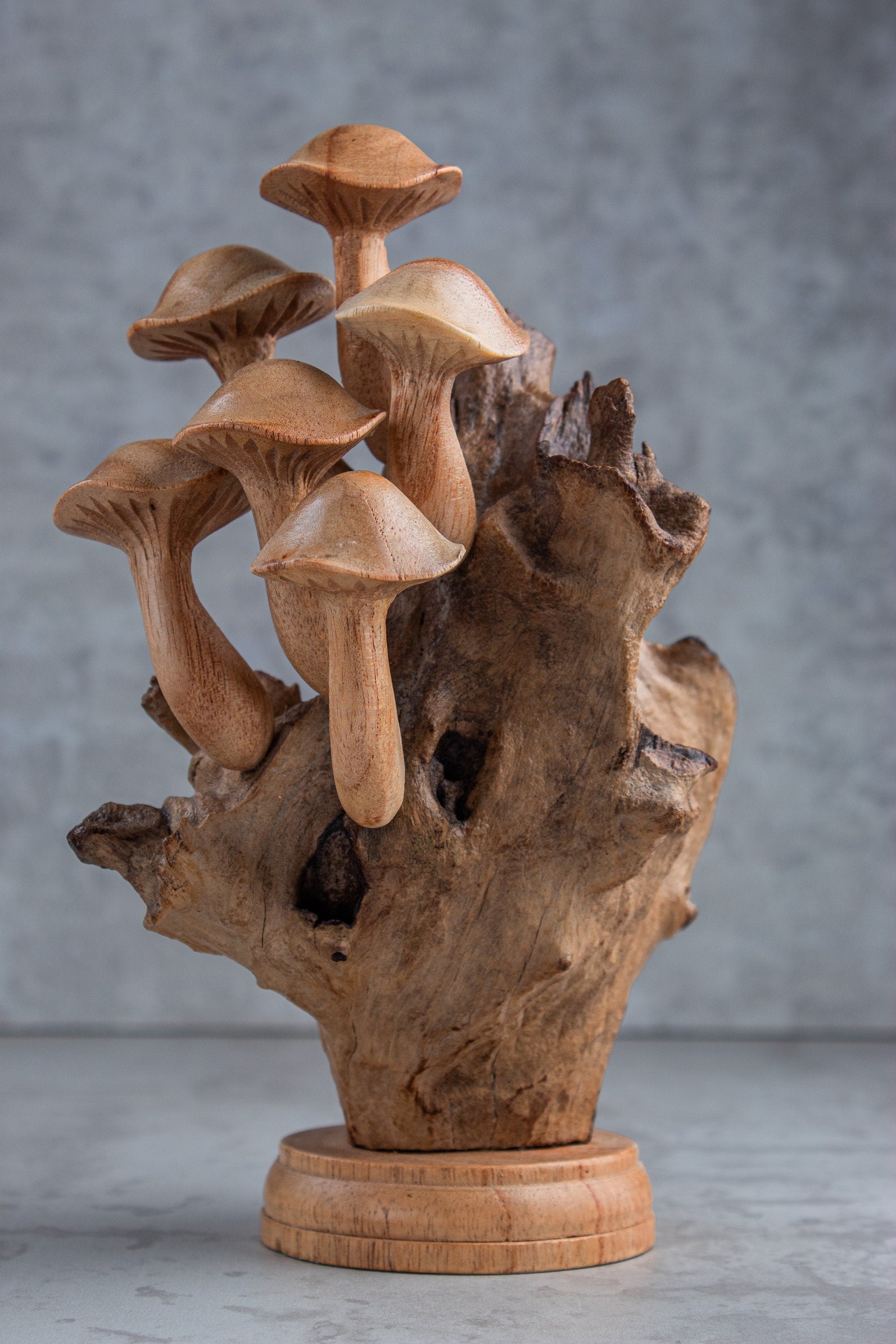 Wood Carving Mushroom