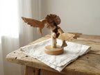 Hand-carved Hummingbird Pair Sculpture