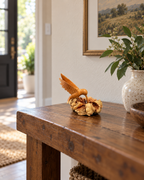 Hand-Carved Hummingbird Sculpture