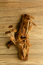 Wild mushroom wall decor