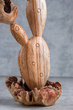 Unique hummingbird wooden figurine