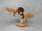 Hand-carved Hummingbird Pair Sculpture