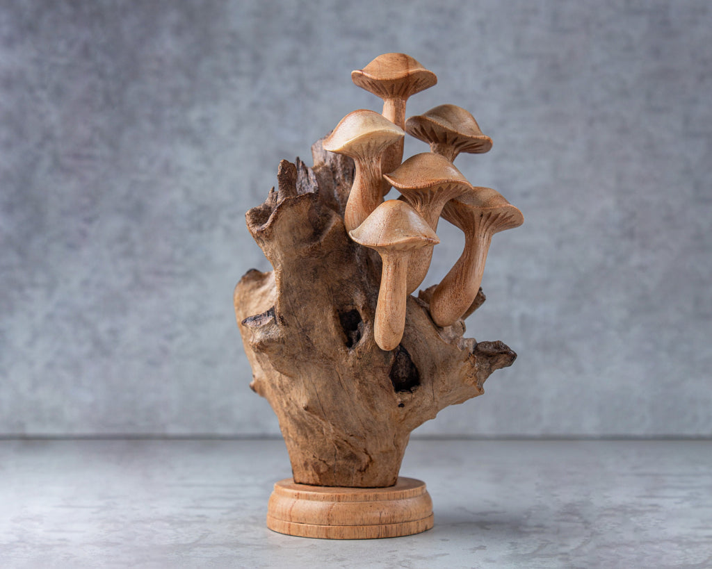 Wood Carving Mushroom