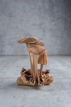 Wooden Mushroom On Base