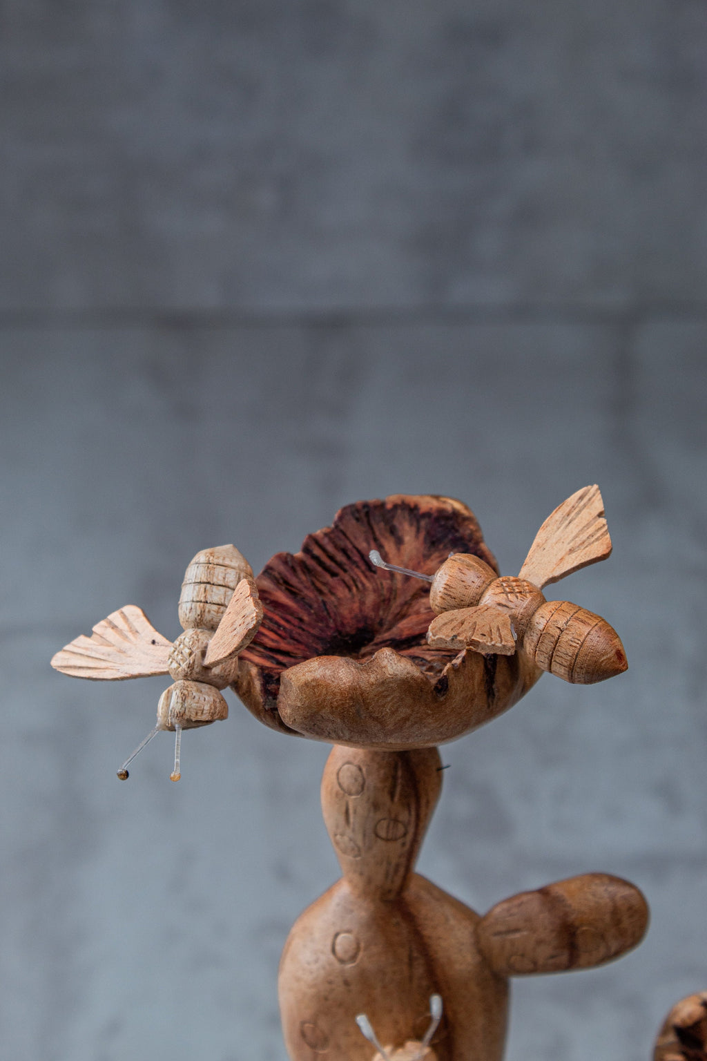 Cactus Bee Sculpture: (12 inch)