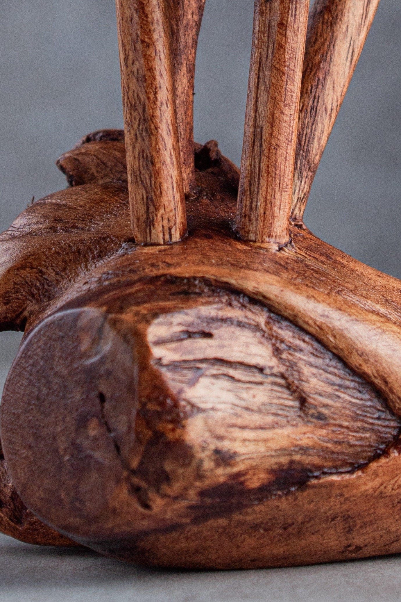 Mushroom 5" Wooden Sculpture