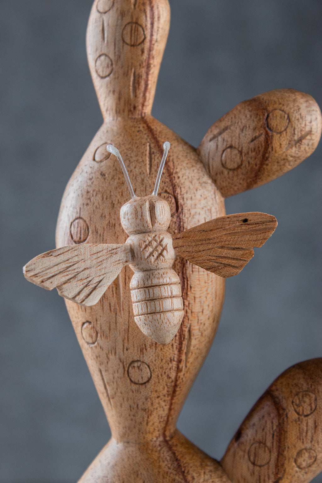 Cactus Bee Sculpture: (12 inch)
