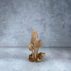 Wooden Mushroom Sculpture table decor