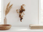Hand-carved wooden mushroom wall sculpture
