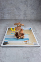 Wooden Mushroom On Base