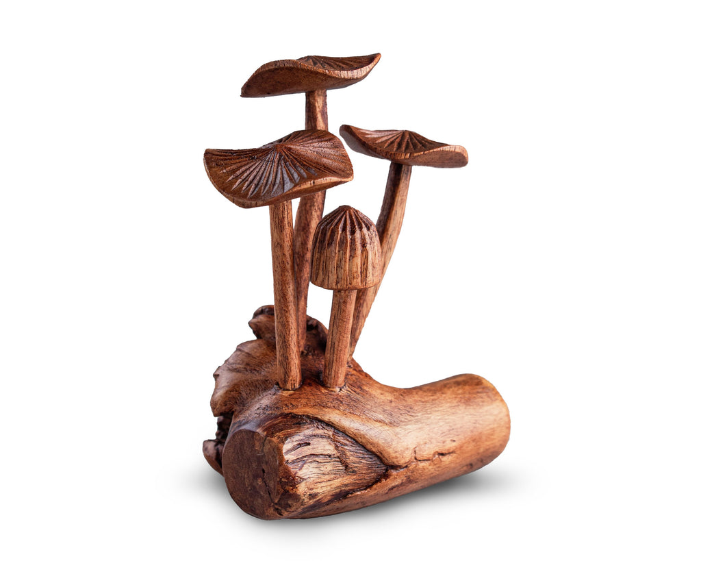 Mushroom 5" Wooden Sculpture