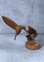 Hummingbird Sculpture with Flat Base