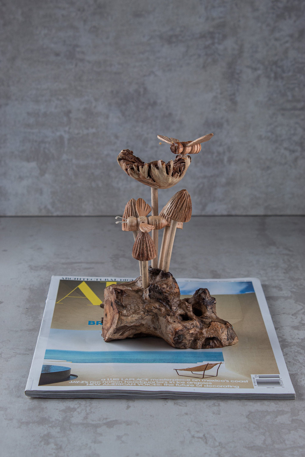 Handmade Bee and Flower