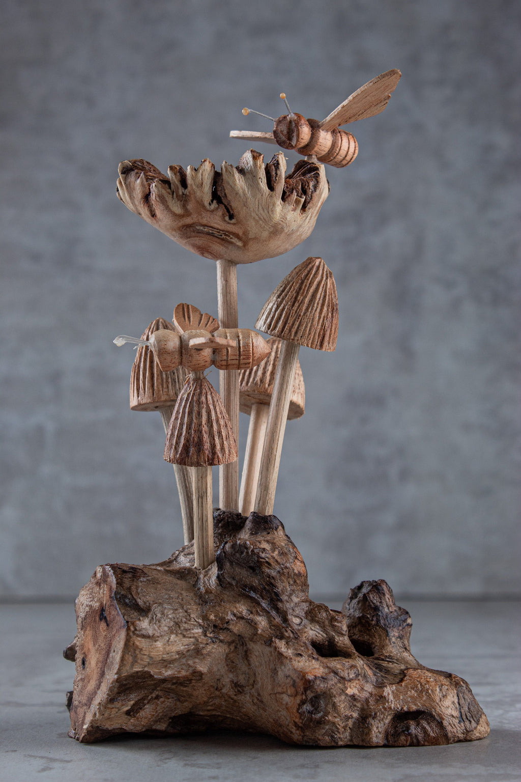 Handmade Bee and Flower