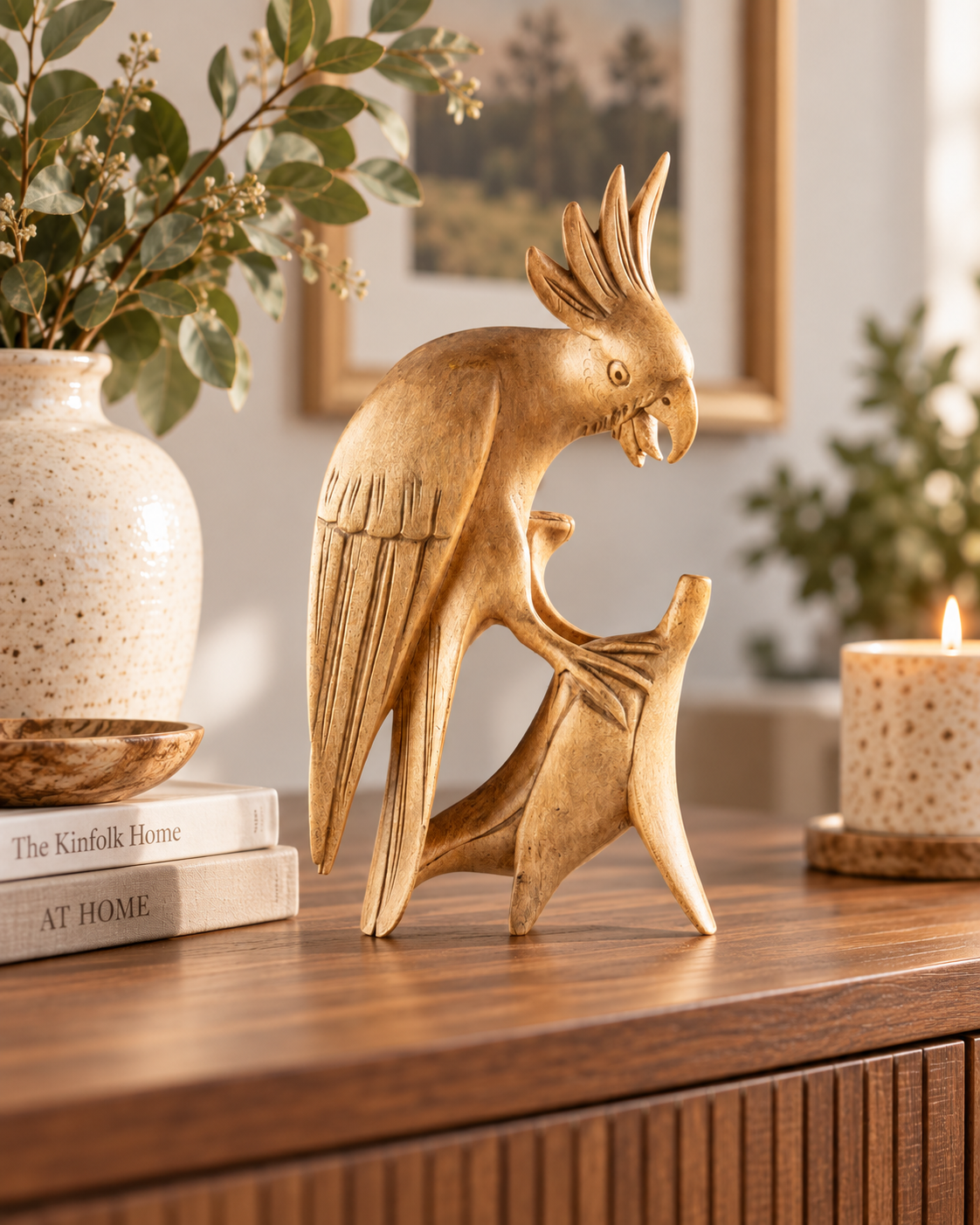 Cockatoo Parrot Sculpture